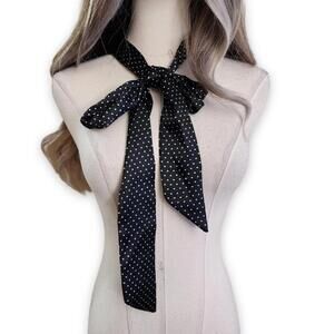 SOLD- Chic Black Polka Dot Scarf